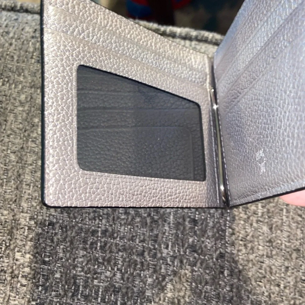 MCM Metallic Leather Card Holder